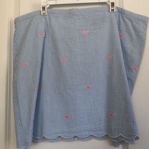 Vineyard Vines Seersucker Skirt